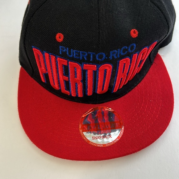 New League Men’s Hat SnapBack adjustable Red Black One size - Picture 4 of 7